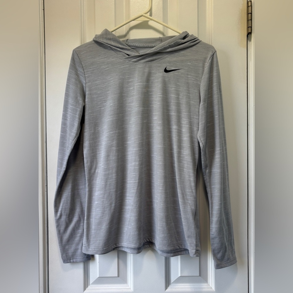 Nike‎ Women's Grey Lightweight Dri-Fit Pullover Size Small